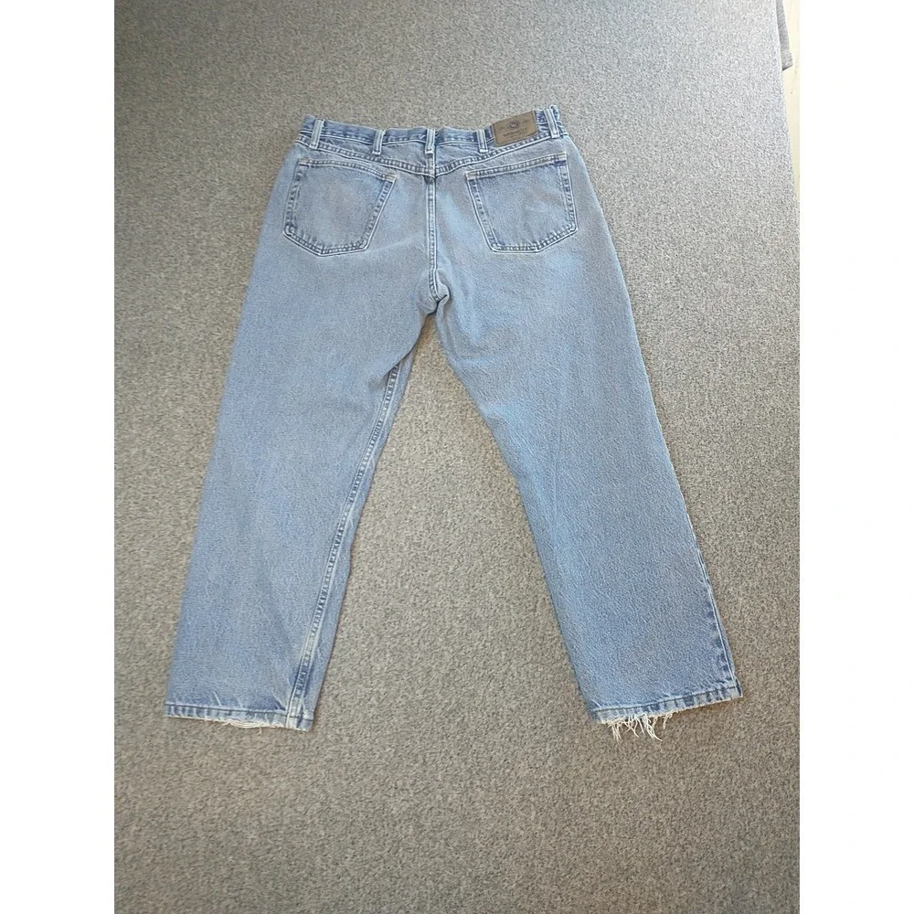 Wrangler Mens 9760WDR Light Wash Straight Leg Cotton Denim Jeans Blue 36x29